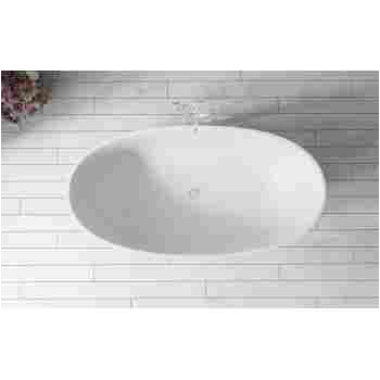 Freestanding Bathtub American Standard Corelia Freestanding solid Surface Bathtub