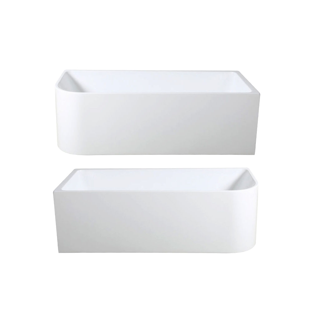 miranda 1500mm 1700mm back to wall corner freestanding high grade acrylic bath