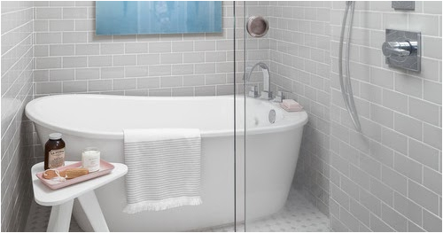 freestanding tub with deck mount faucet