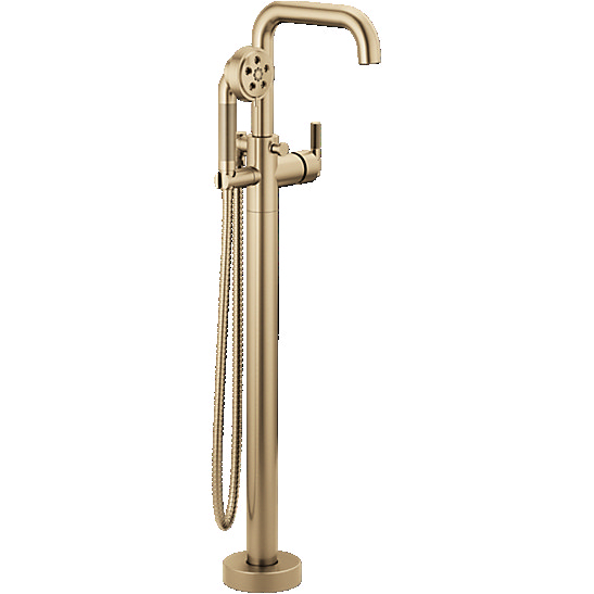 Freestanding Bathtub Faucet Gold Brizo T Gllhp Litze Luxe Gold Freestanding Tub Ly