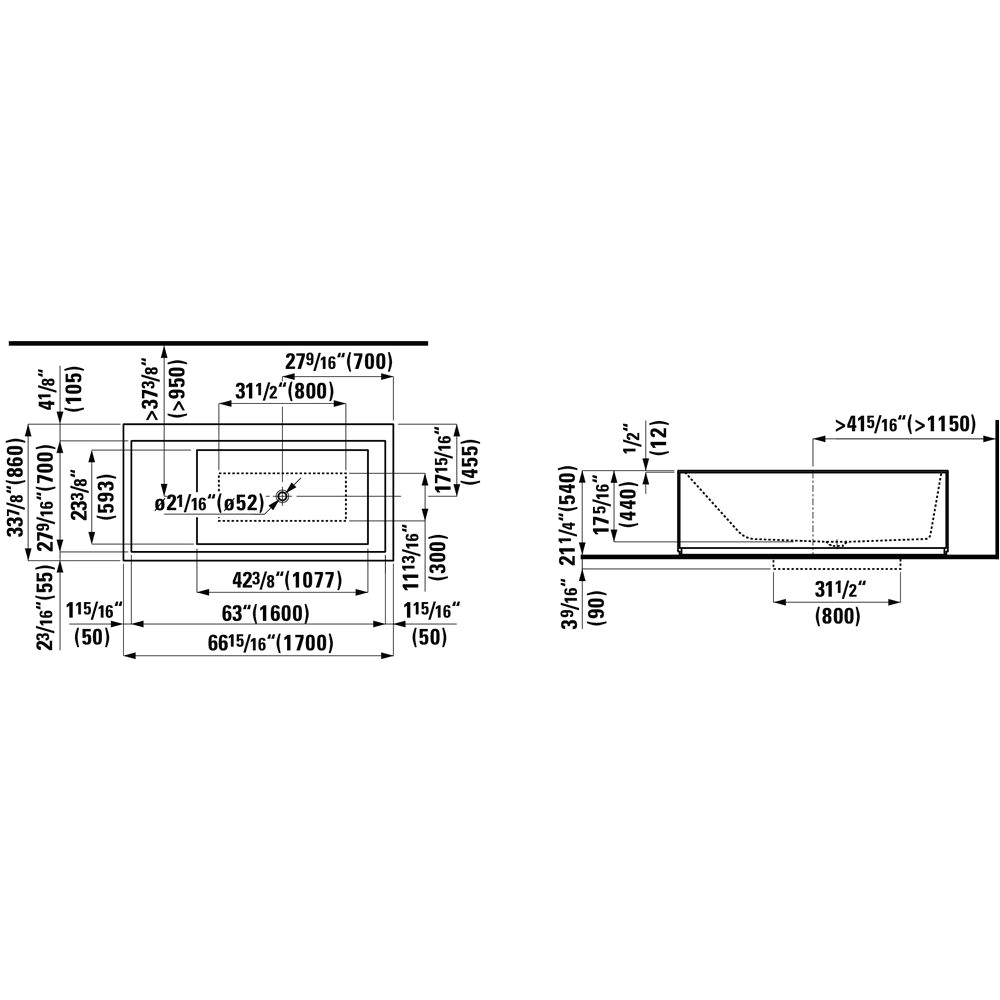 laufen kartell freestanding bathtub