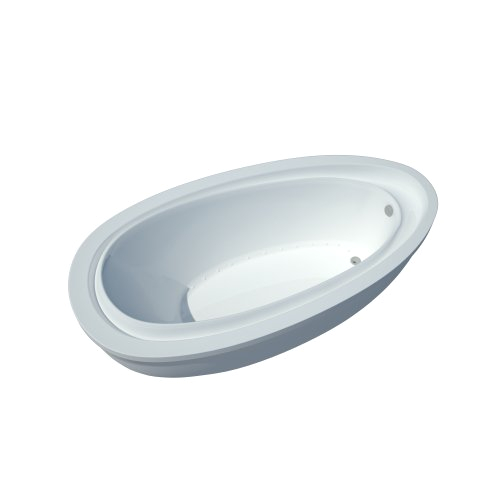 atlantis whirlpools 3871ba breeze oval air jetted bathtub 38 x 71 left or right drain white