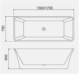 bt166 freestanding bathtub