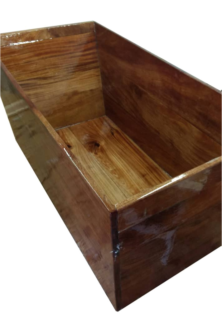 Freestanding Bathtub Length Freestanding Rectangular Wood Bathtub Mahogany 58