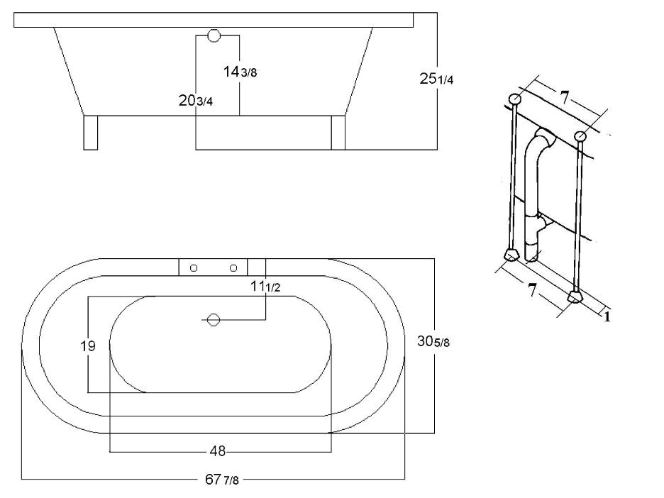 pompano freestanding bathtub