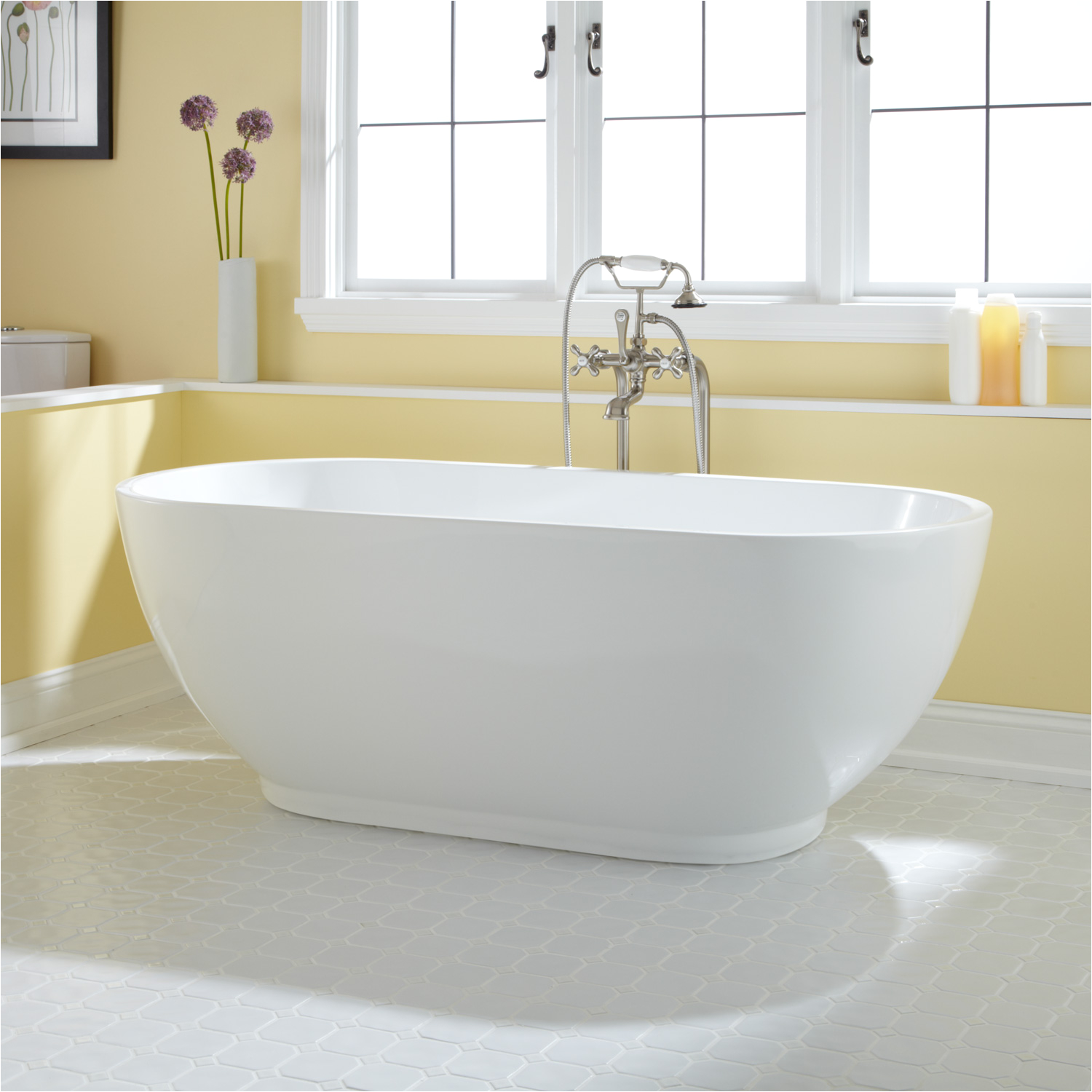 Freestanding Bathtub No Overflow Sale 67" Coley Freestanding Acrylic Tub No Overflow