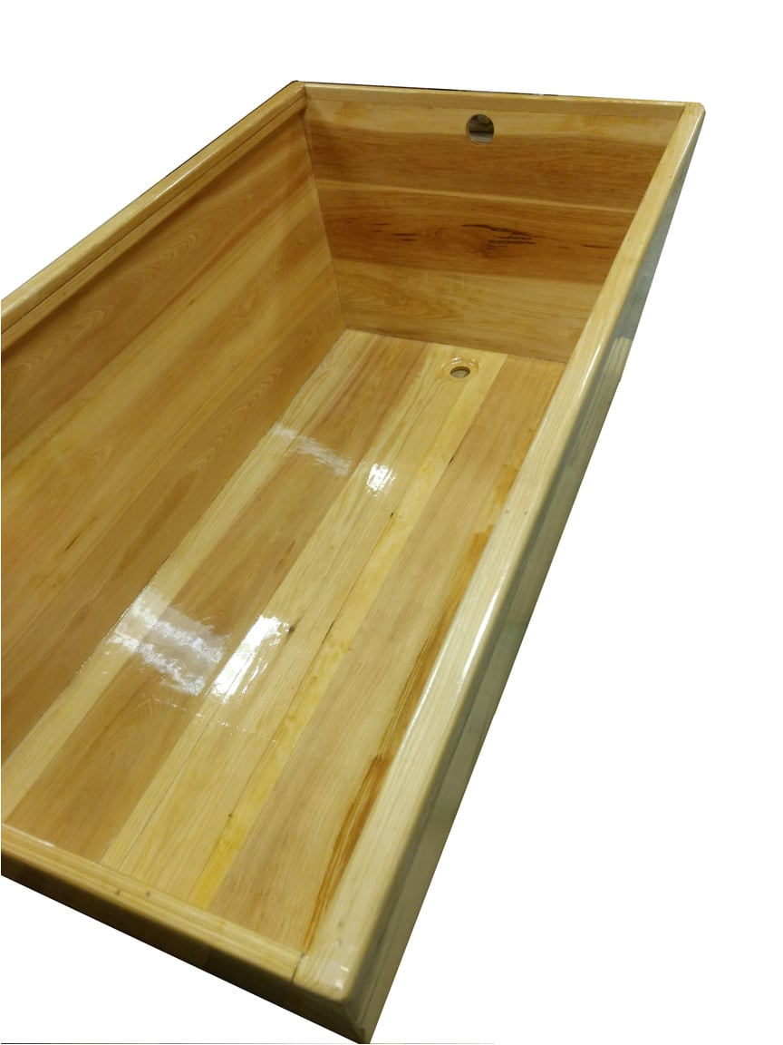 Freestanding Bathtub Rectangular Freestanding Rectangular Wood Bathtub Cypress 58