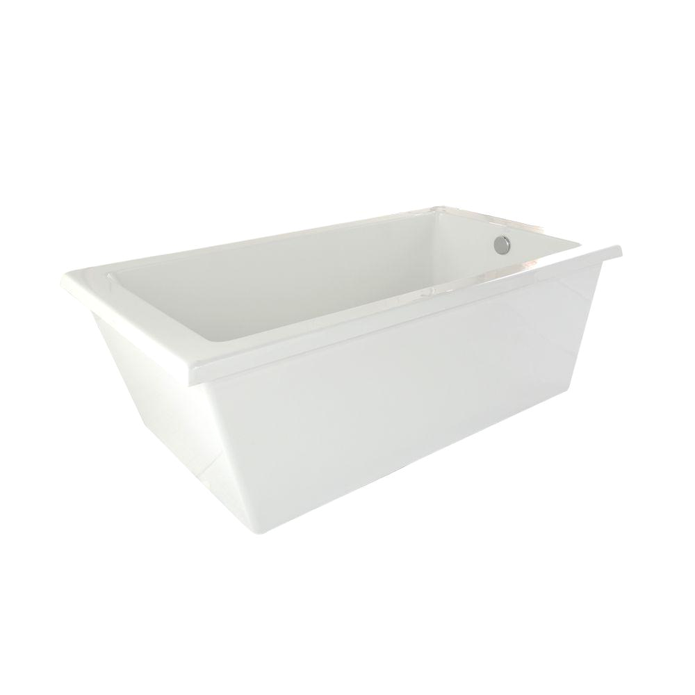 Freestanding Bathtub Reversible Drain Hydro Systems Ann Arbor 6 Ft Reversible Drain