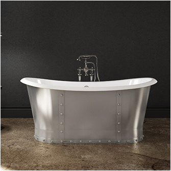 slik cast iron steel freestanding bathtub