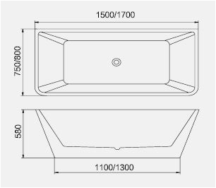 bt165 freestanding bathtub