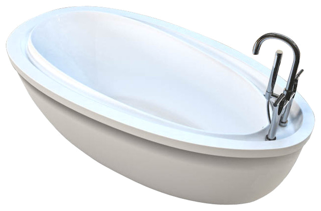 Freestanding Bathtub with Air Jets atlantis Tubs 3871bba Breeze 38x71x24 Inch Freestanding