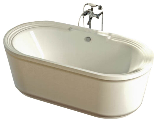 Freestanding Bathtubs with Jets Royale Freestanding Whirlpool Jetted Bathtub Traditional