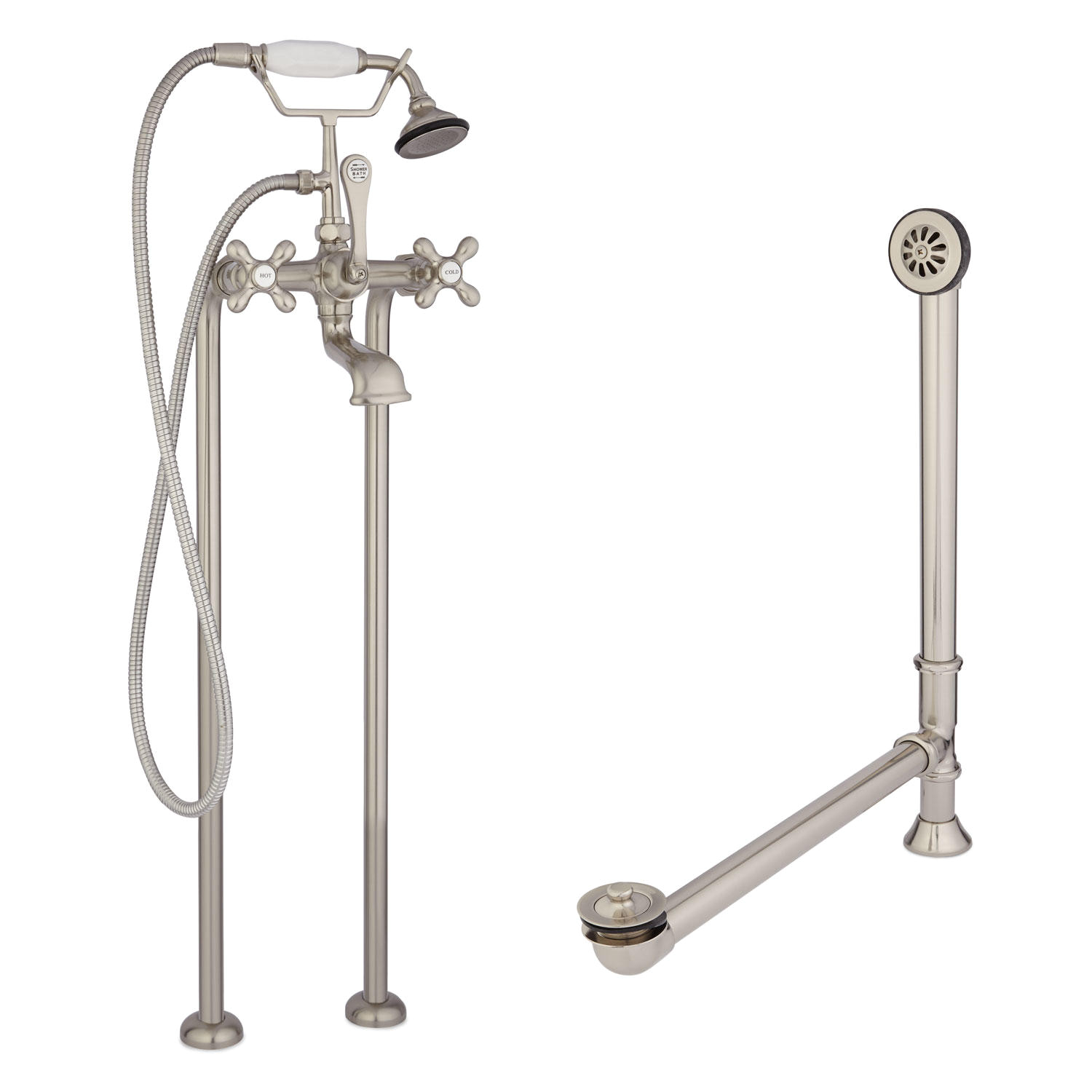 english telephone freestanding tub faucet supplies no valves drain cross handles