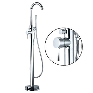 Freestanding Tub Faucet Floor Mount Us Chrome Floor Mount Clawfoot Bath Tub Filler Faucet