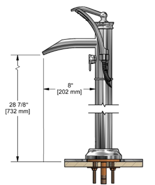 tub faucet floor mount