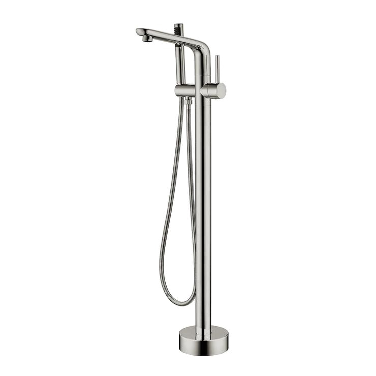 bai 0656 freestanding bathtub faucet brushed nickel finish