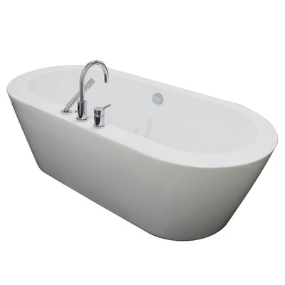 a e bath and shower una acrylic 71 all in one oval freestanding tub kit