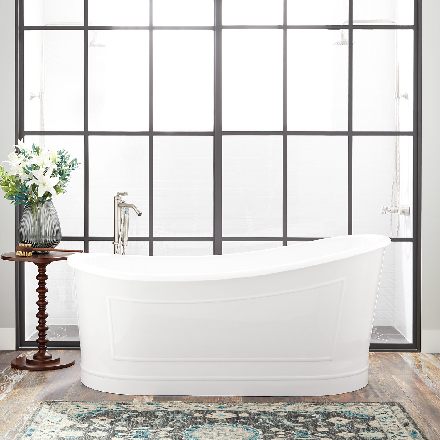 freestanding slipper tub