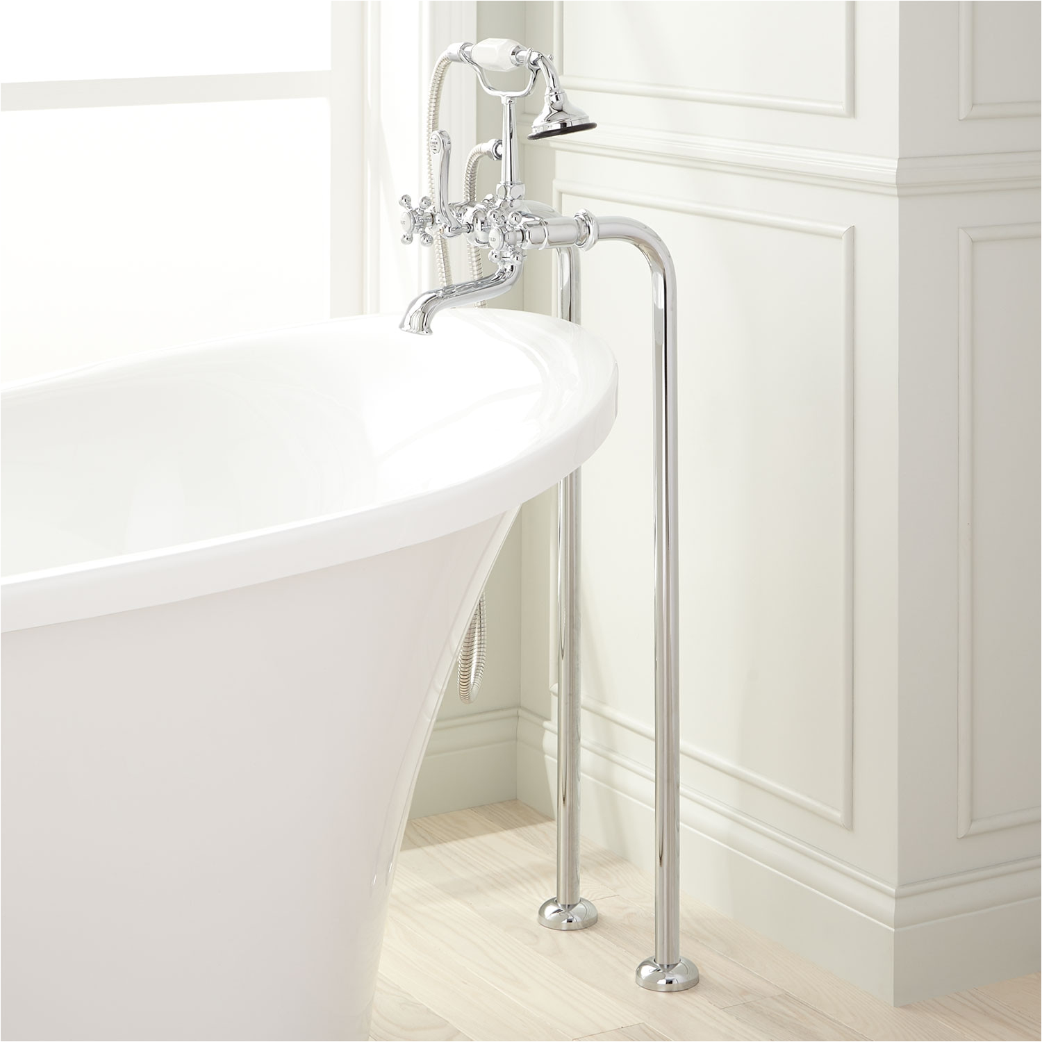 freestanding telephone tub faucet supplies contemporary cross handles