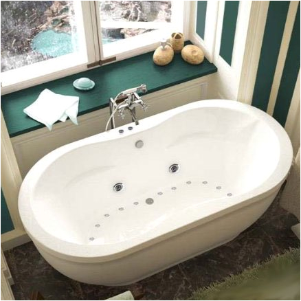 Freestanding Whirlpool Jetted Bathtub atlantis Tubs 3471ad Aquatic 34 X 71 X 21 Inch