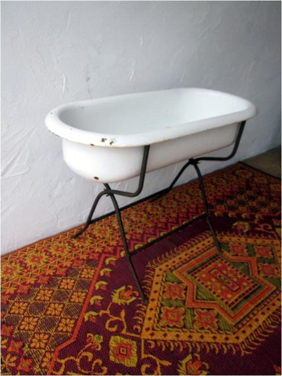 authentic vintage antique baby bathtub
