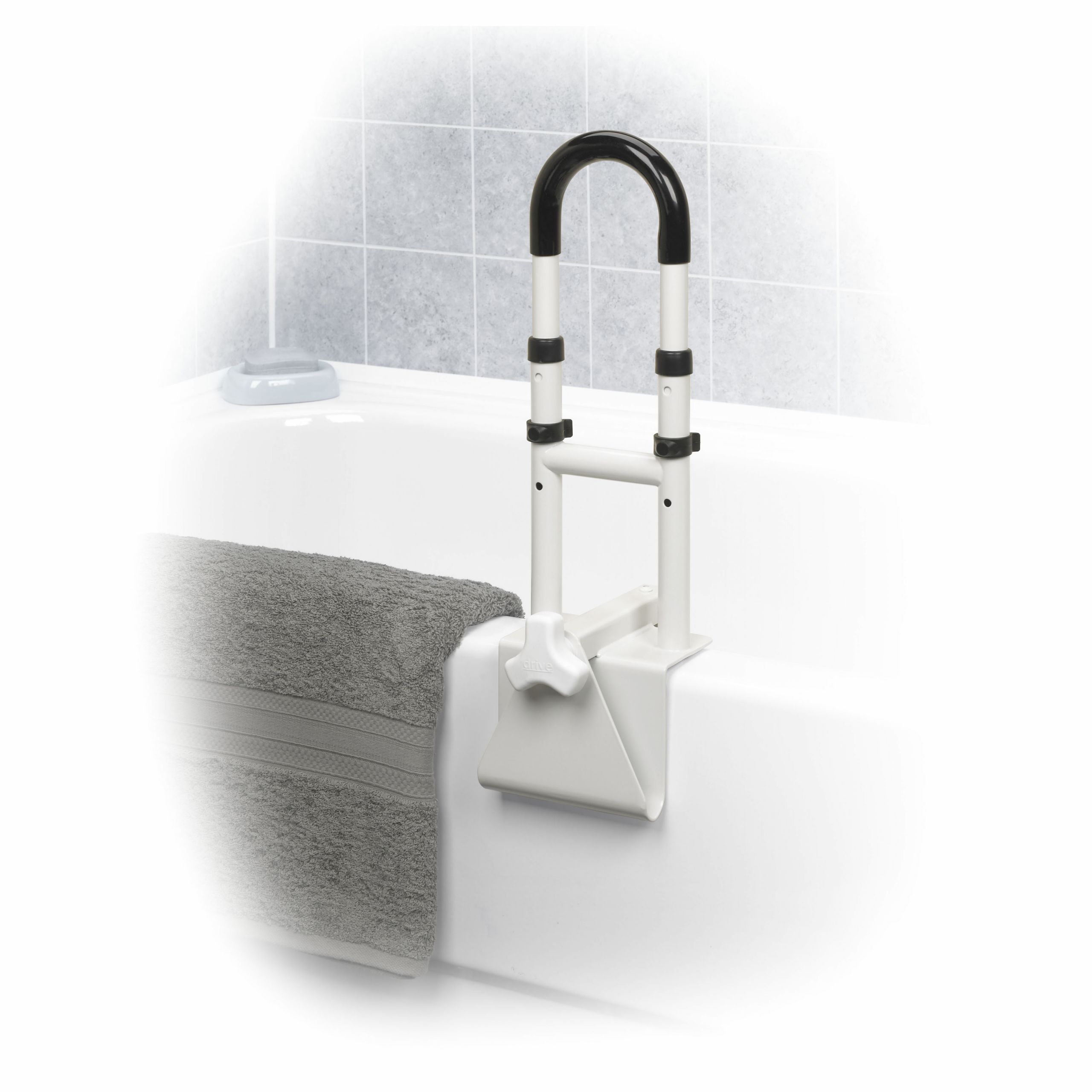 adjustable height bathtub grab bar safety rail