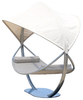 Steel Hammock Stand With Hammock and Canopy contemporary hammocks and swing chairs