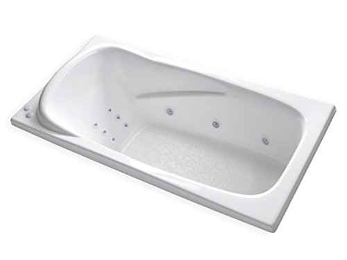 Heated Bathtubs with Jets Carver Tubs at7136 Hygienic Aqua Massage 12 Jet