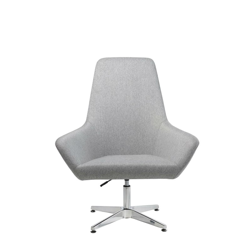 fabric swivel chair high back
