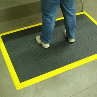 Industrial Flooring Tiles Aerobic Ergonomic Flooring Staylock Bump Floor Tile