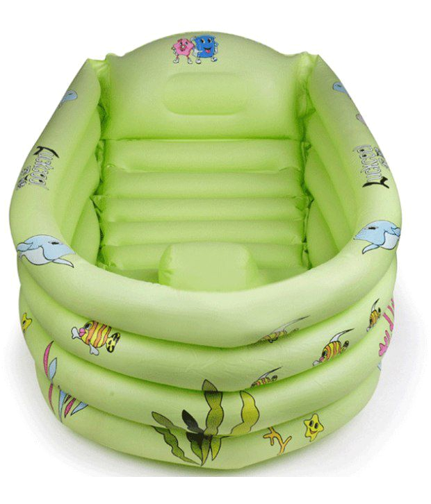 Inflatable Baby Bathtub India Big Thick Green Inflatable Baby Bath Tub Buy Big Thick