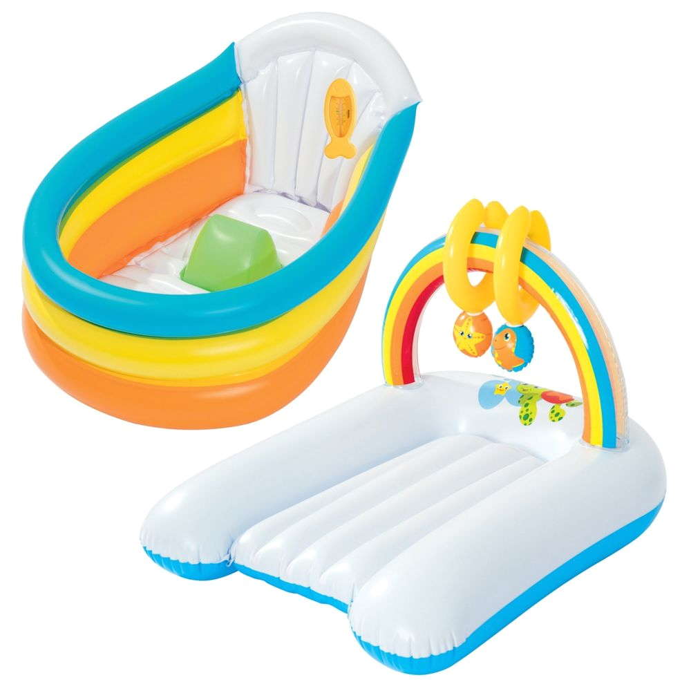 Inflatable Baby Bathtubs Bestway Inflatable Baby Bath Seat Chair Changing Mat