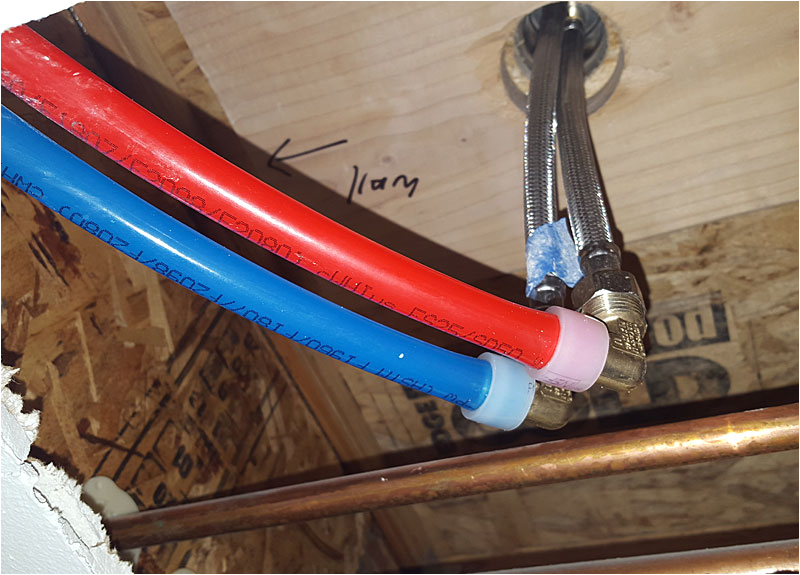 freestanding tub faucet connection advise