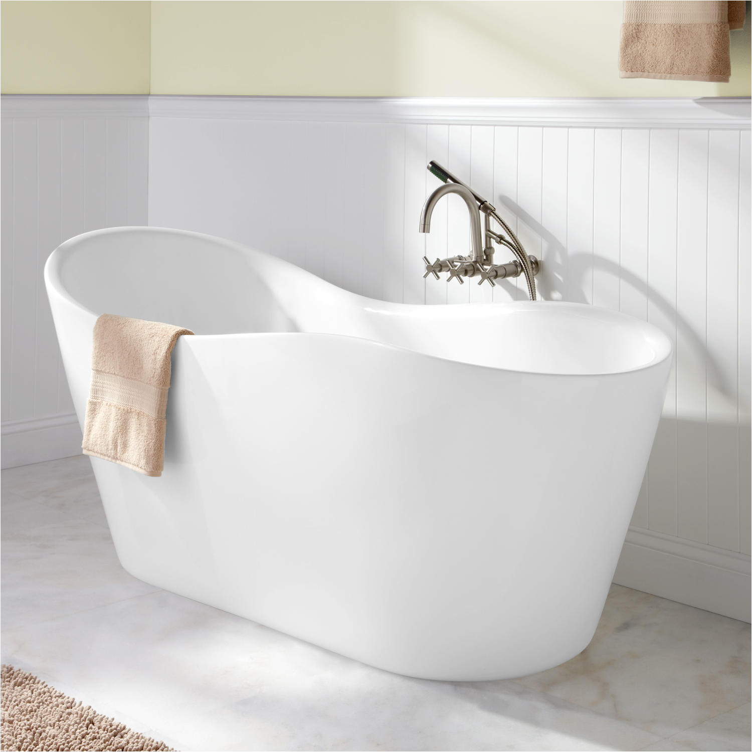 65 iredell acrylic freestanding tub