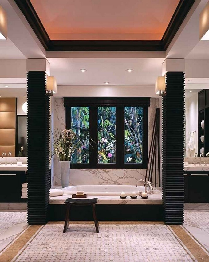 sunken bathtubs modern bathroom