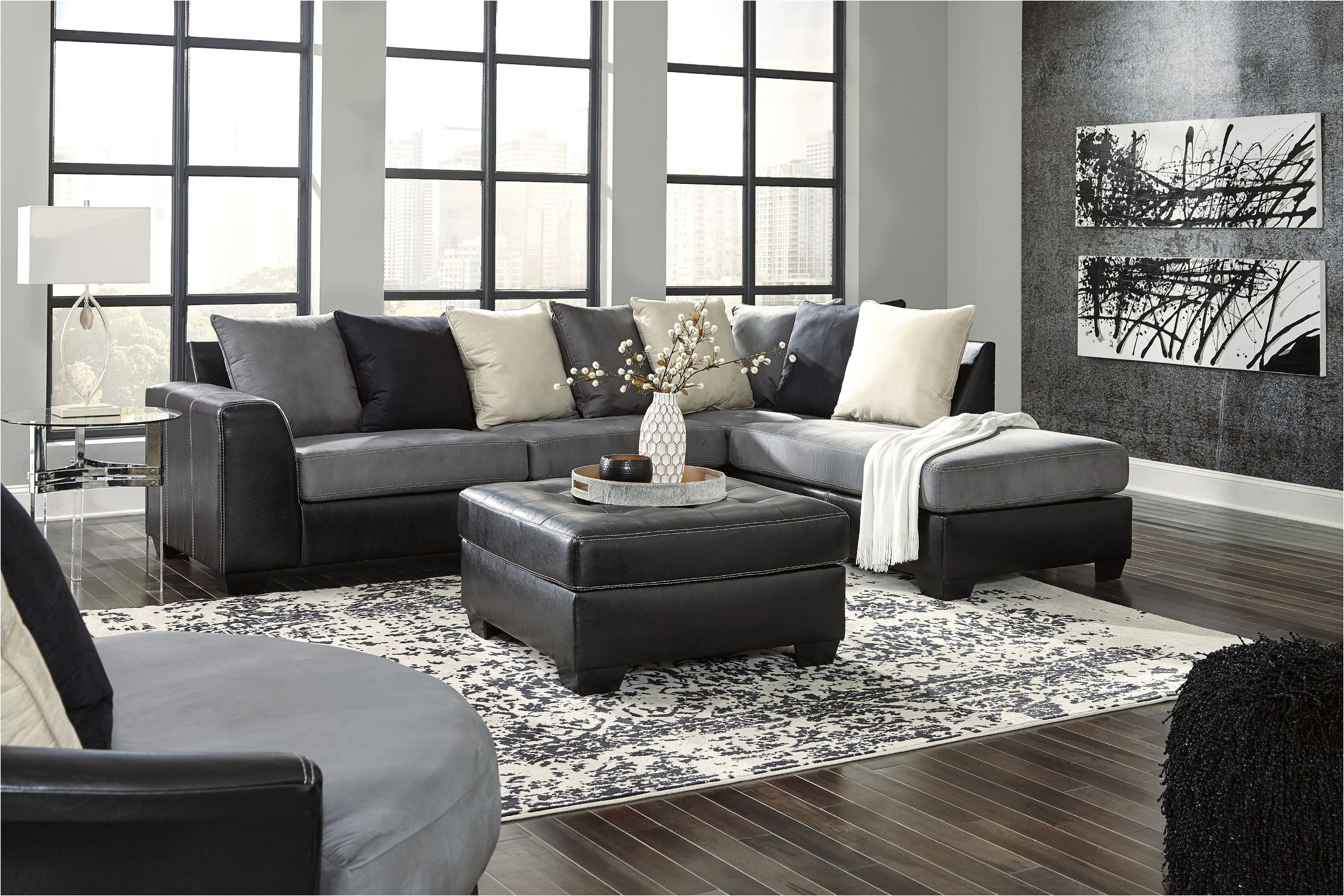 jacurso charcoal raf sectional