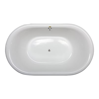 Jacuzzi 59 In White Acrylic Oval Center Drain Freestanding Bathtub Jacuzzi Era 71 In White Acrylic Rectangular Center Drain