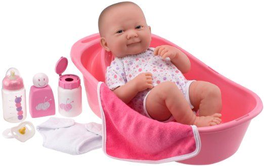 Jc toys Baby Doll Bathtub Amazon Jc toys 14" La Newborn Deluxe Bath Set Baby