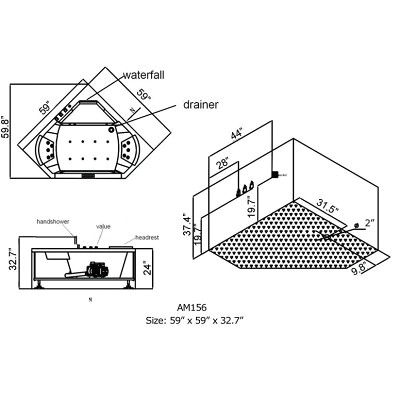 am 156 whirlpool bathtub