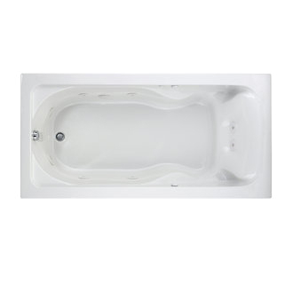 American Standard 2773 018WC 72&quot; x 36&quot; Drop In EverClean Whirlpool Tub White