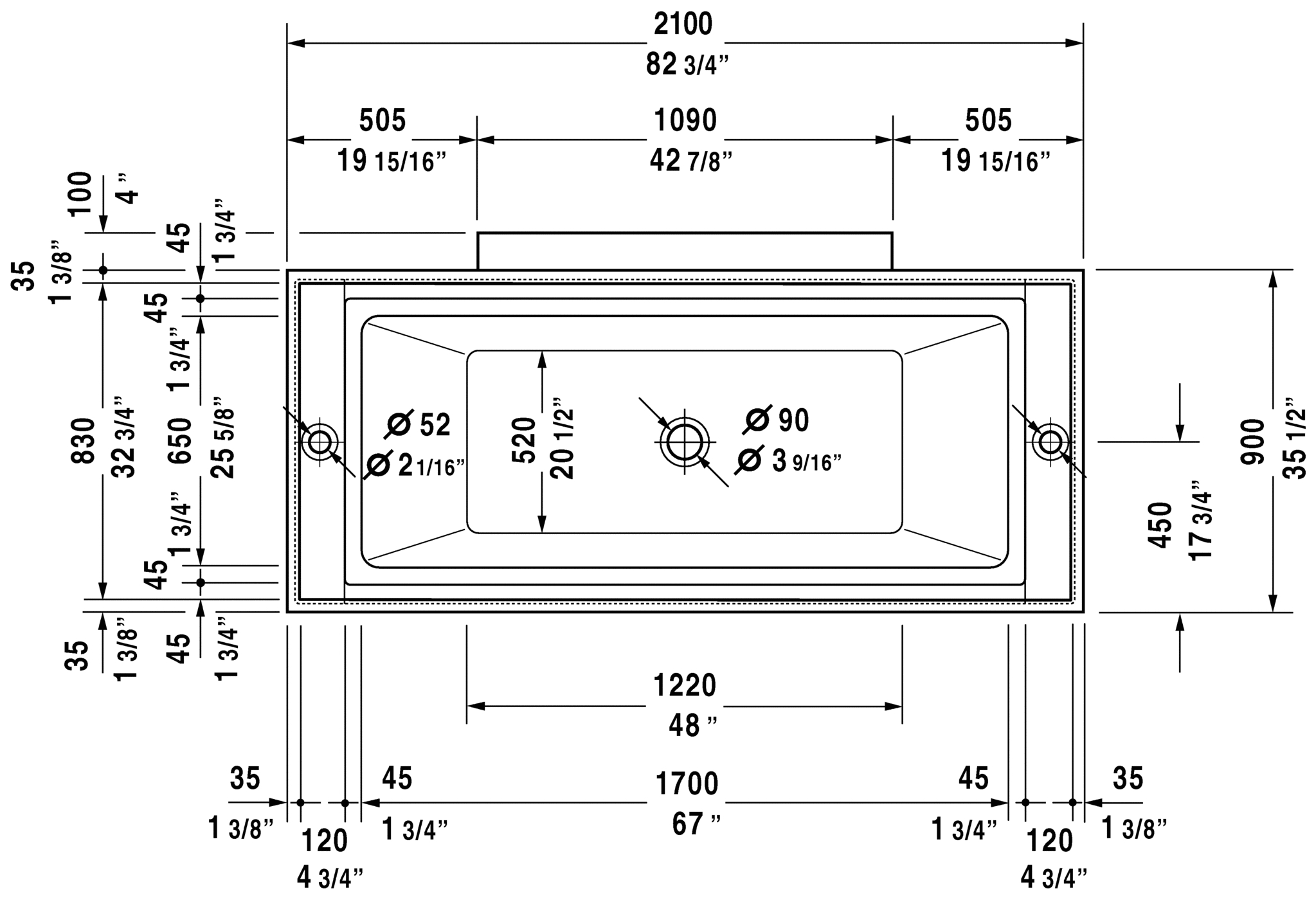 choose your best standard bathtub size and type will fit into your space