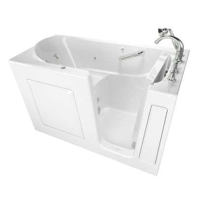 Jetted Bathtubs for Sale Near Me Exclusive Series 60 In X 30 In Right Hand Walk In Whirlpool Tub with Quick Drain In White