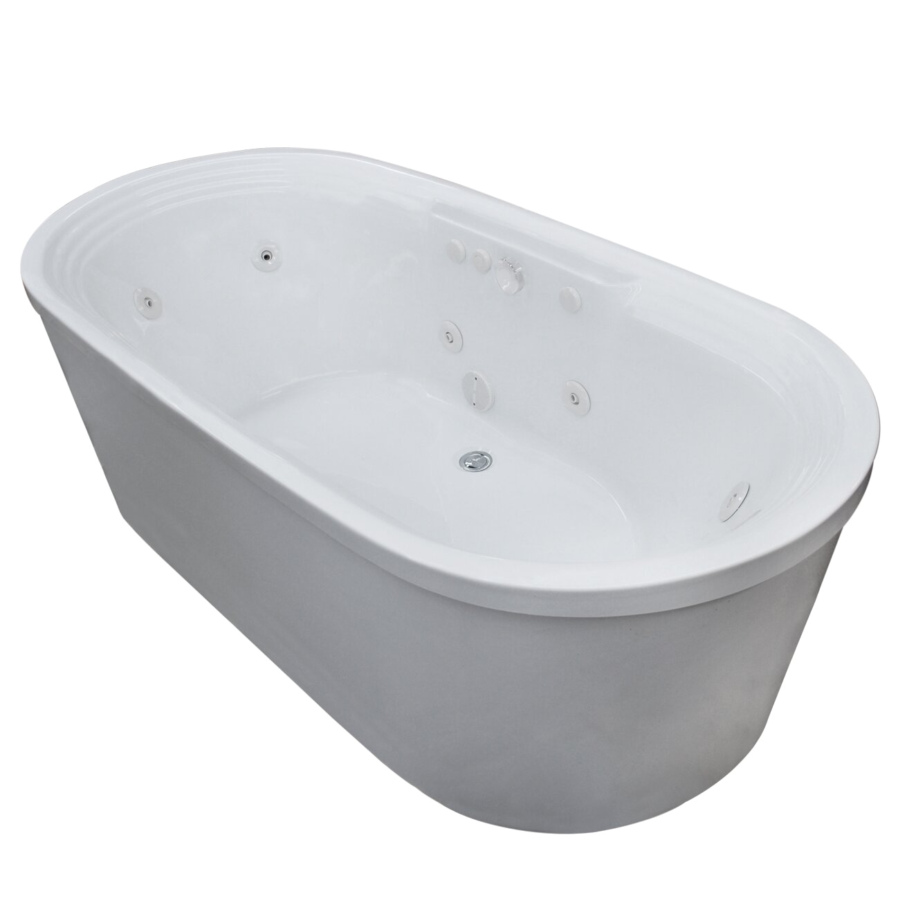 Spa Escapes Royal 67 x 34 Whirlpool Jetted Bathtub WF3467RW XVZ1457