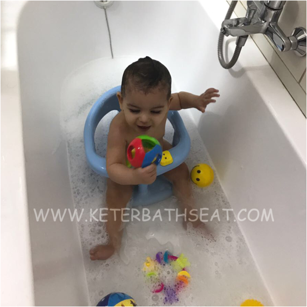 keter baby bathtub seat light blue