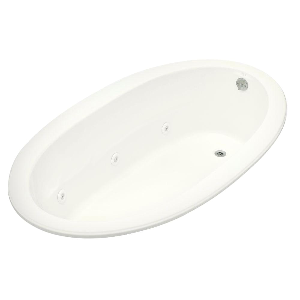 Kohler Bathtubs Drop In Kohler Sunward Bubblemassage 6 Ft Acrylic Oval Drop In