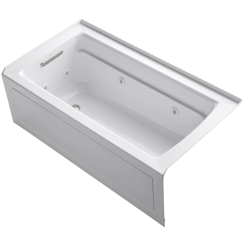 Kohler Jetted Bathtub Kohler Archer 5 Ft Left Drain Rectangular Alcove