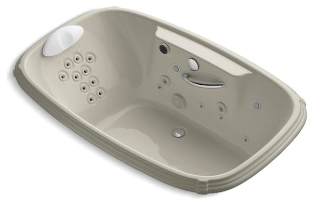 KOHLER Jetted Bathtubs Portrait 56 ft Whirlpool Tub in Sandbar K 1457 RV G9 contemporary bathtubs