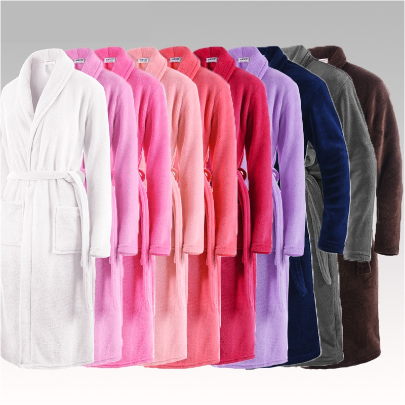 Ladies Bathrobes On Sale Sale Women Men Silk Flannel Long Kimono Bathrobe Winter