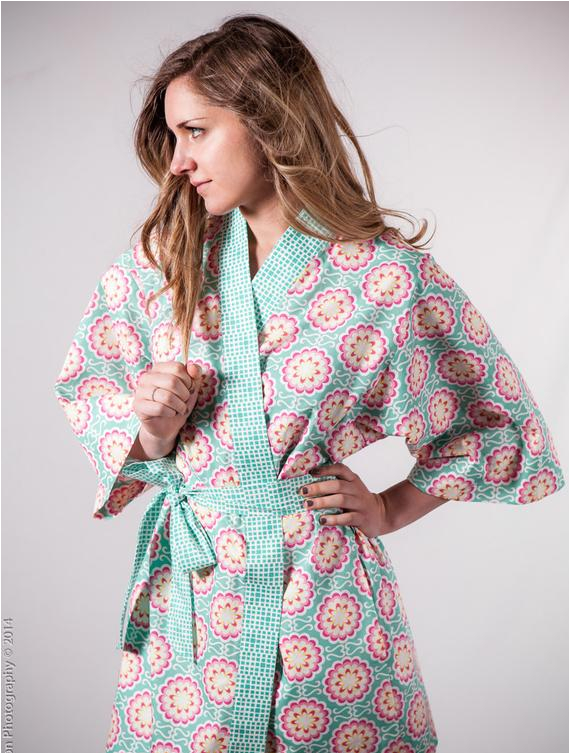 kimono robe womens plus size long cotton