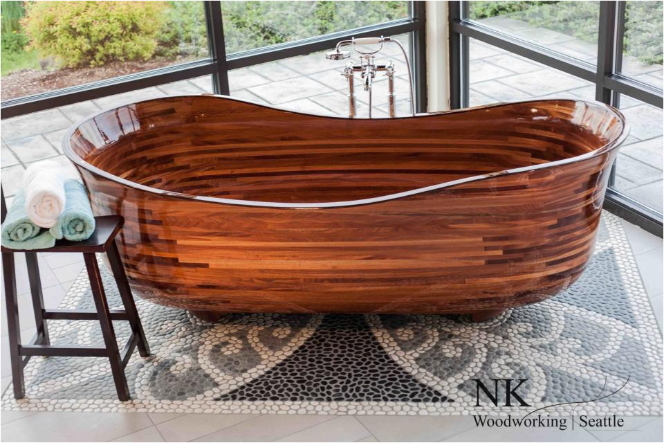 custom bathtubs built maple walnut and oak